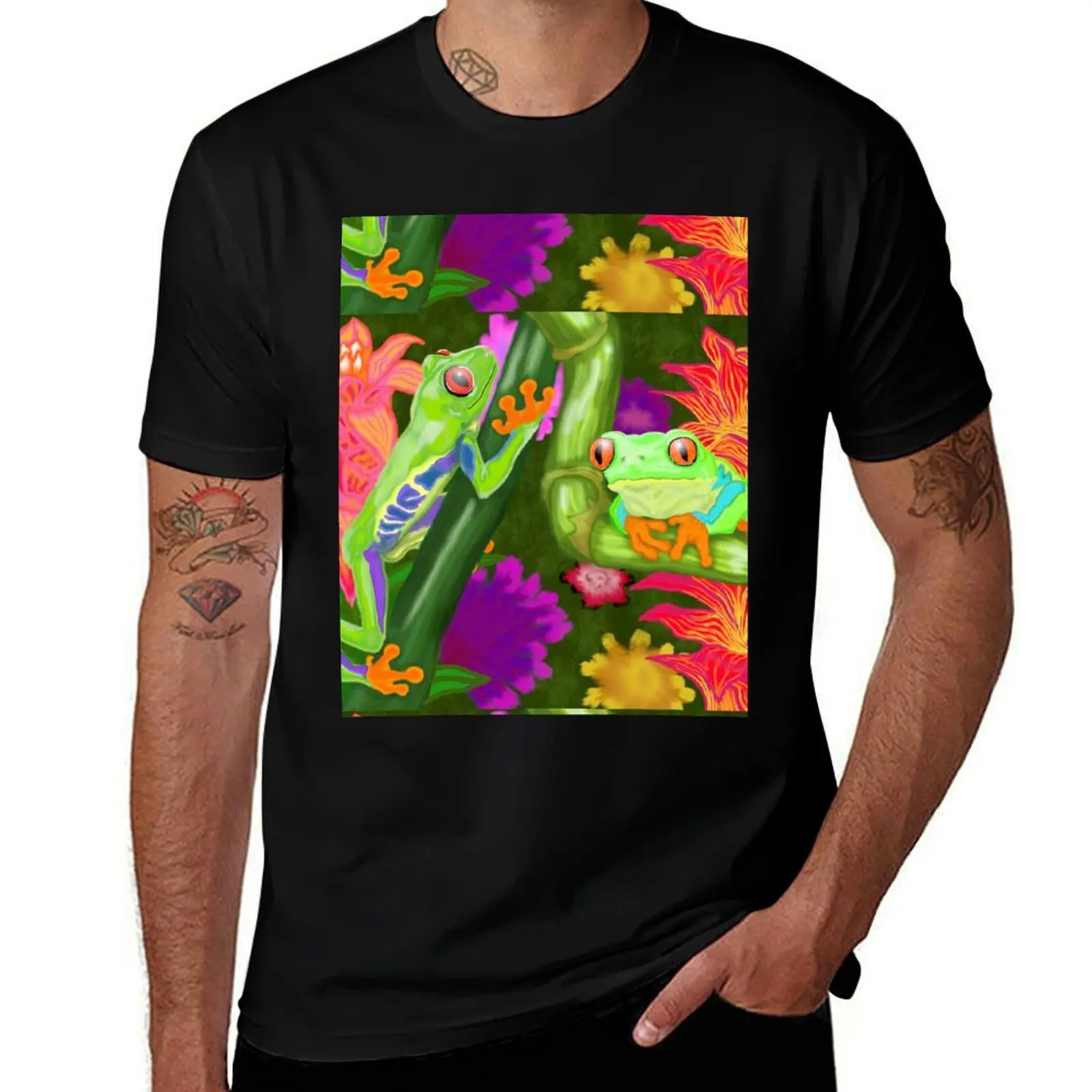 

Frogs T-Shirt printed t shirts for man cotton t shirt man anime t shirts for man T-Shirt