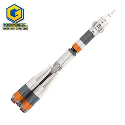 Конструктор MOC Ultimate Soyuz Rocket из строительных блоков, развивающие игрушки для детей