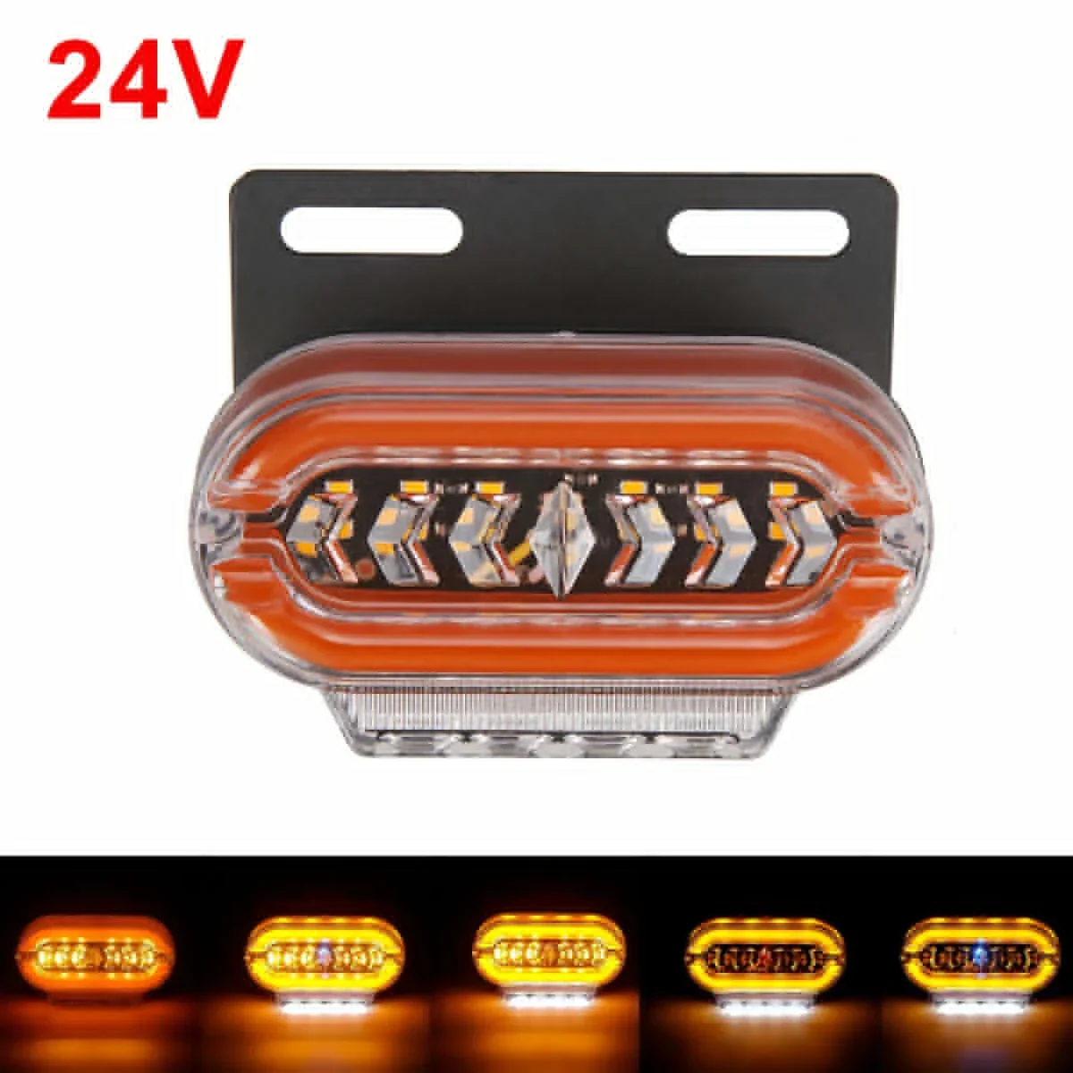 10pcs 29 LED 24V Flash Side Marker Signal Light 3 Modes Signal Warning Position Clearance Tail Light Lamp Truck Trailer Lorry