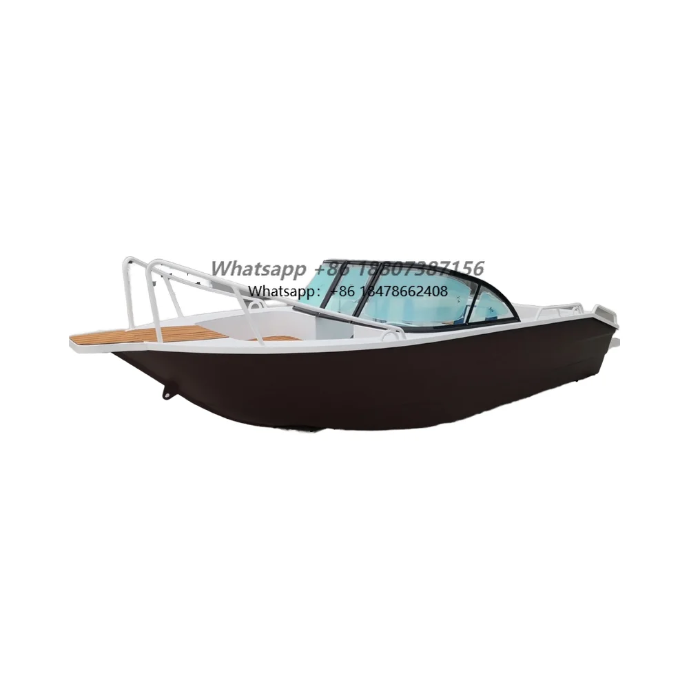 Clearance comfortable 6-8 passenger aluminum fishing boat for river sports yacht and outboard welded handrails
