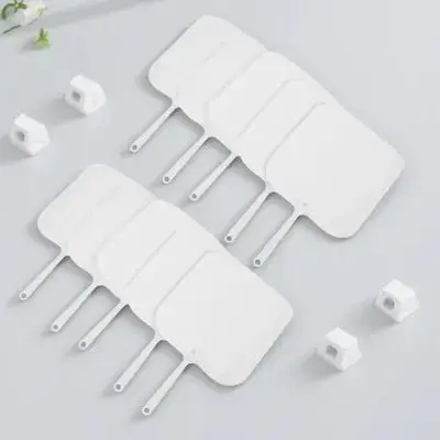 

10pcs Church Fans Set Plastic DIY Sublimation Blank Handheld Fans White Bulk Party Travel Wedding Decor Gifts