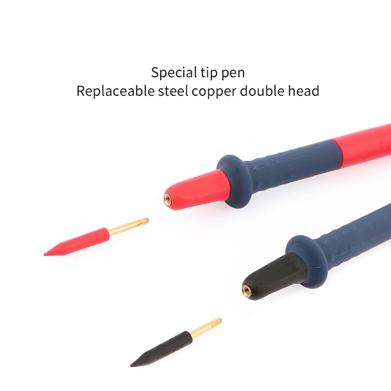 DS-HP20 Superfine เปลี่ยนได้ทองแดงเข็มมัลติมิเตอร์แบบดิจิทัลทดสอบความแม่นยำสูงวัด Probe Multimeter Pin ลวด