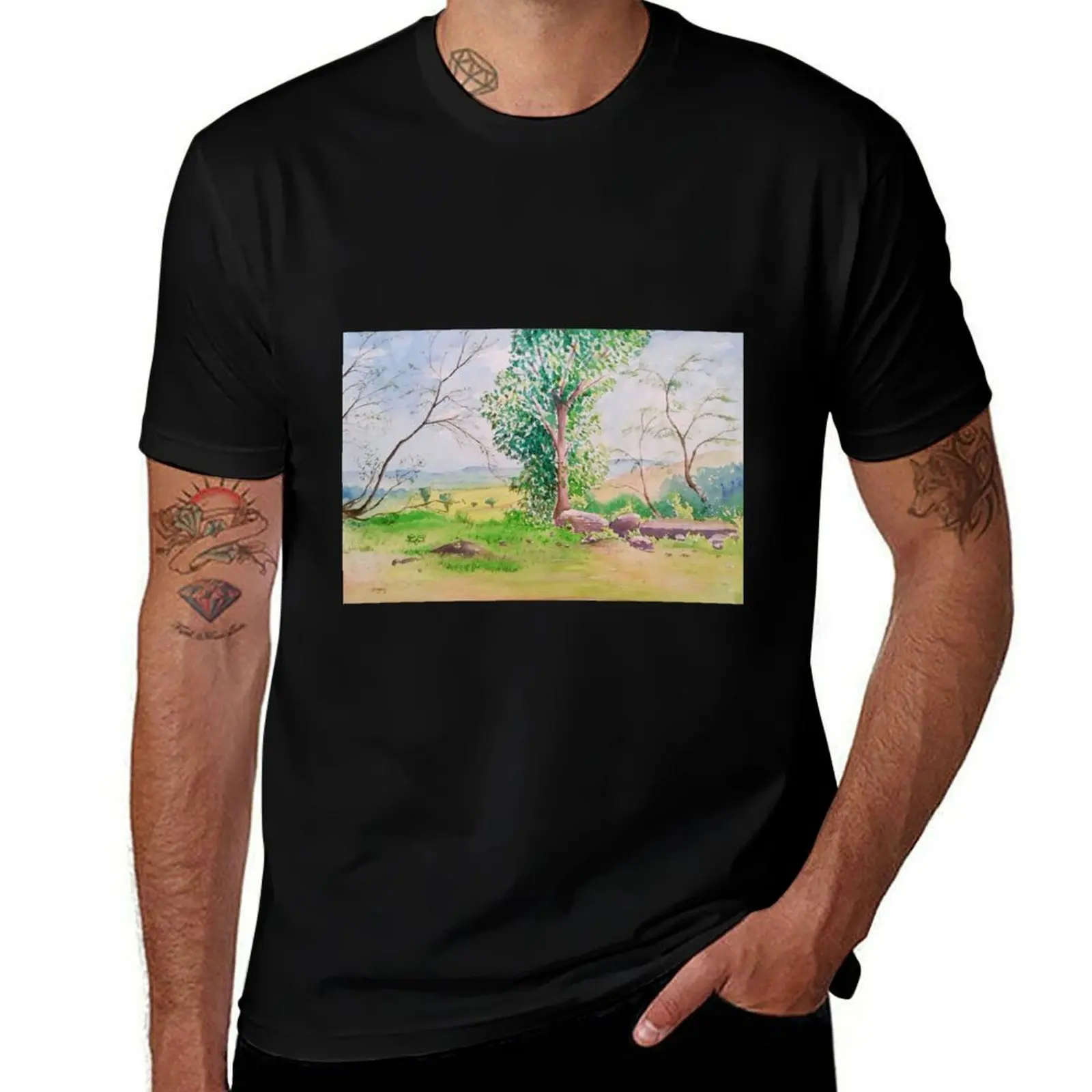 

Rocks and Trees T-Shirt tshirts personalised kawaii clothes oversized plain workout shirts for men