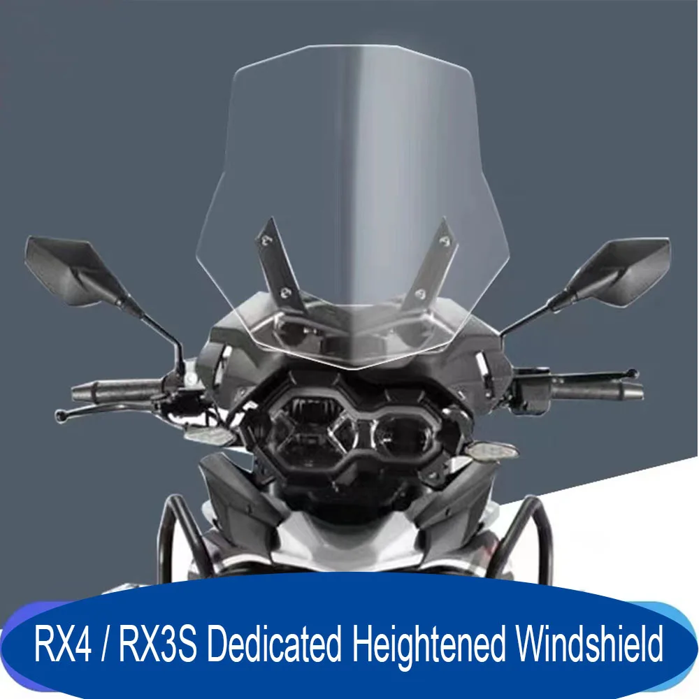 

New Motorcycle Fit Cyclone RX4 / RX3S Heightening Windshield Windscreen Wind Screen Deflector For ZongShen Cyclone RX3S / RX4