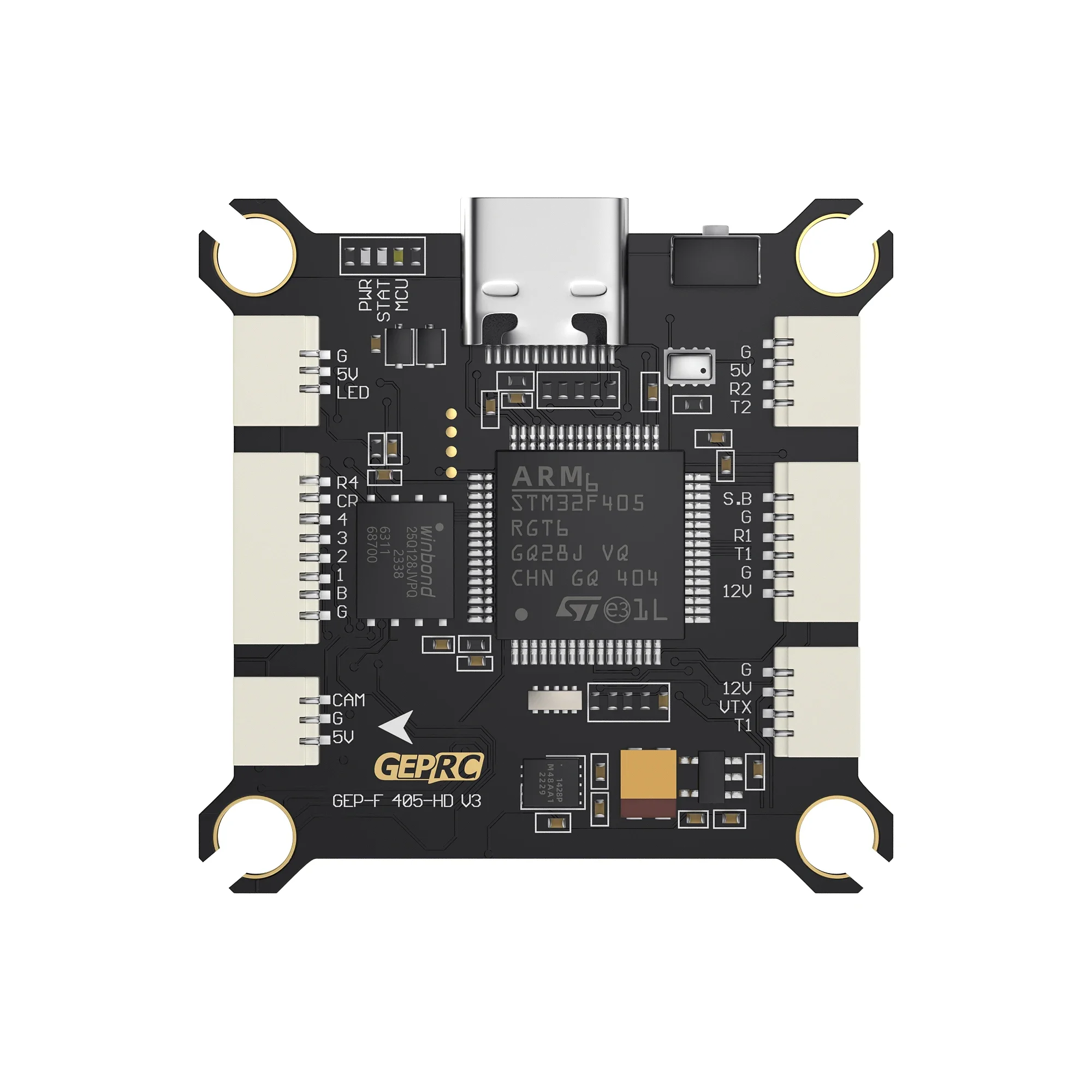 UniFlyGEPRC TAKER F405 HD V3 Flight Controller Betaflight OSD W/ AT7456E Chip 3-8S Lipo BLS 60A/65A 4IN1 ESC For FPV Quadcopter