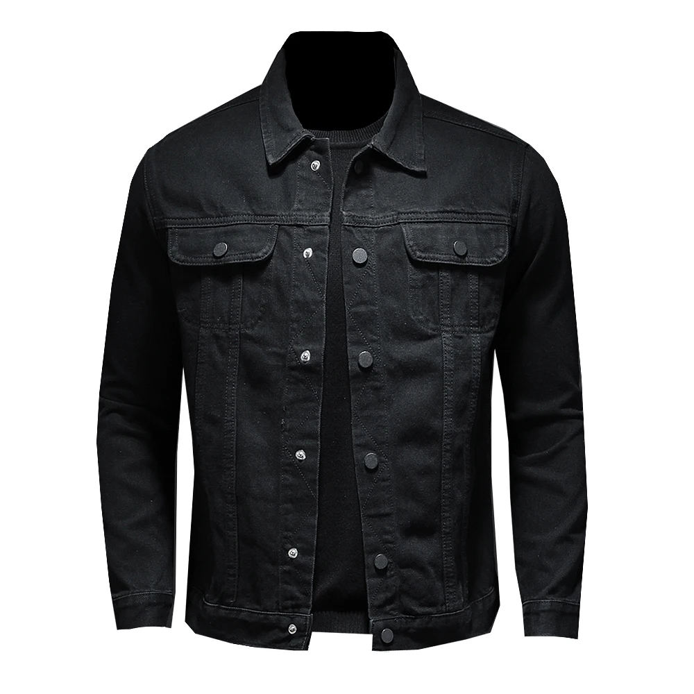 

Autumn New Slim Men Denim Jacket Stretch Retro Motorcycle Punk Streetwear Fashion Skateboard Youth Jeans Jacket Plus Size 5xl