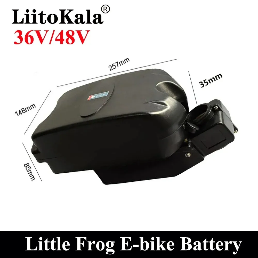 LiitoKala 36V 48V 10Ah 12Ah 15Ah 20Ah little frog  e-bike back battery pack 250w/350w/500w motor vehicle