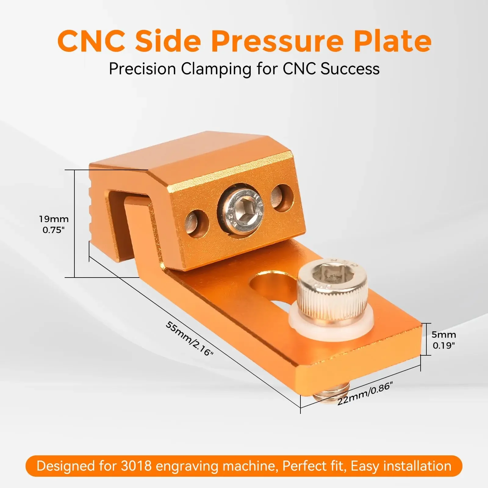 CNC Side Fixed T-Track & Perforated Worktables Low Profile Side Clamps for CNC 3018 Router Aluminum Tiger Claw