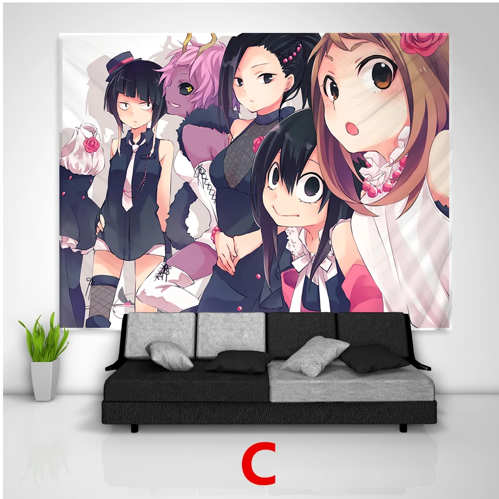 Wall Art Canvas Painting Prints Boku No Hero Academia Tsuyu Ochako Tooru Momo Kyoda Posters Pictures for Living Kids Home Decor