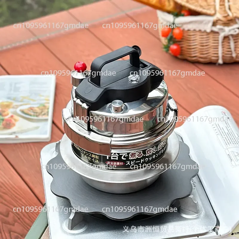 

304 stainless steel micro pressure cooker self-driving outdoor portable pressure cooker travel mini pressure