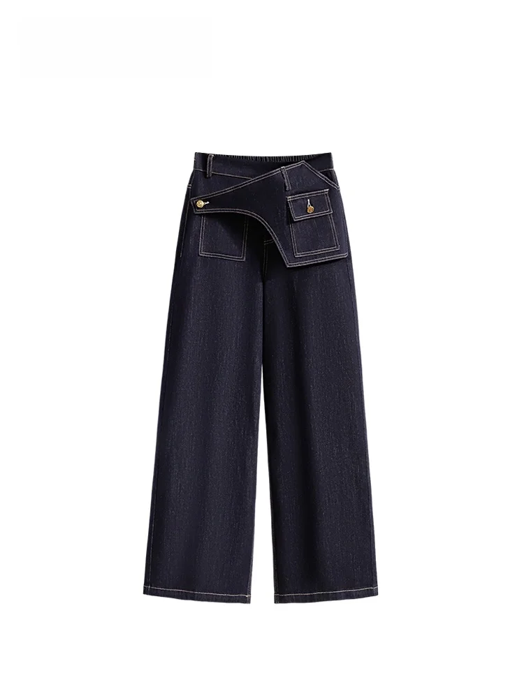 

CaraCLUB plus Size High Waist Straight Leg Jeans Women's Casual Cotton Denim Pants Pear aped Body Spring New Sle