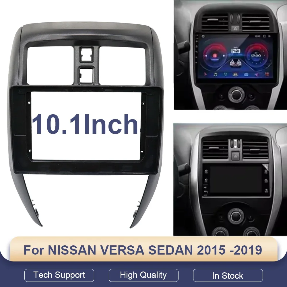 

10,1-дюймовая 2DIN-панель для автомагнитолы NISSAN VERSA SEDAN 2015-2019, комплект для установки Android-радио, лицевая панель, рамка для магнитолы.