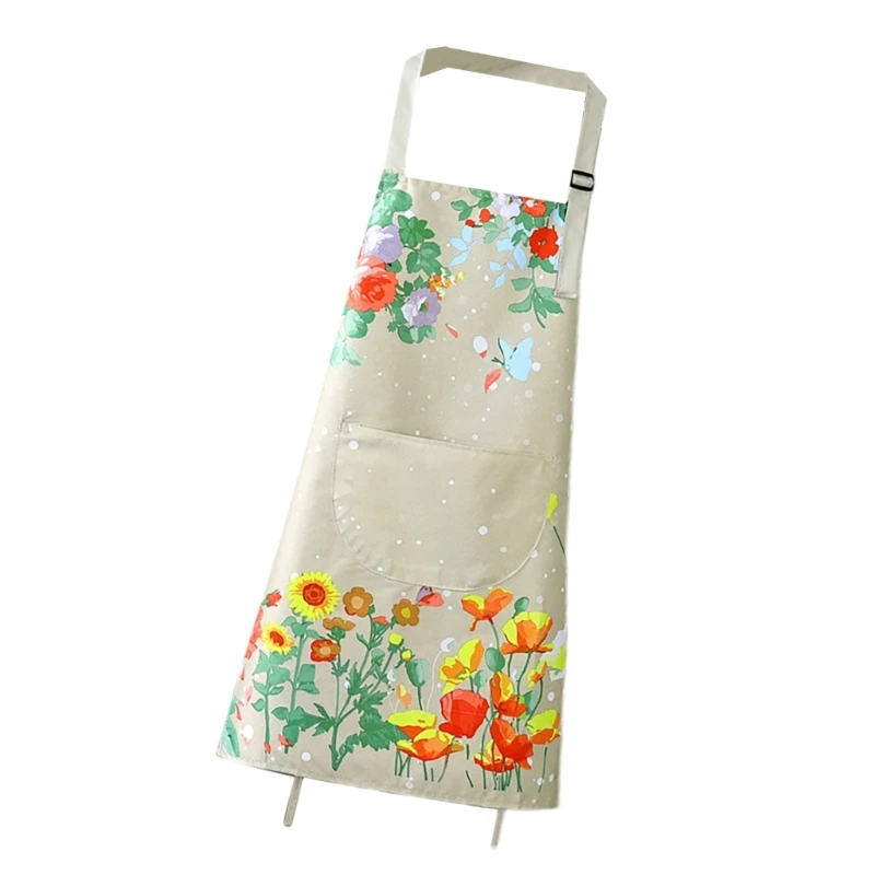 Breathable Apron for Kitchen Cooking and Restaurant Use PVC Waterproof Cooking Apron Easy to Clean