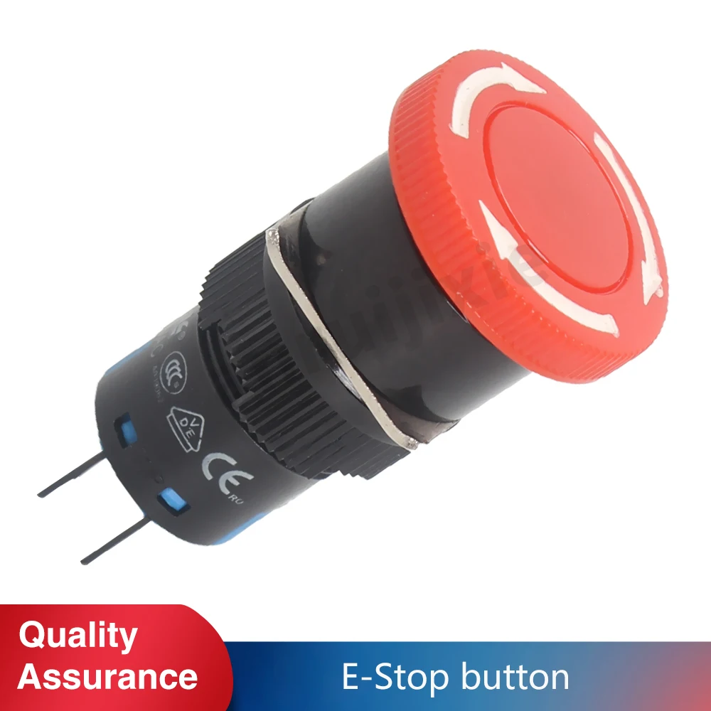 

Mini Lathe Button Power Emergency Urgent Stop Switch LAS1-AY-22TS/P 5A-250VAC for SIEG C0-62&Grizzly G0745&JET BD-3