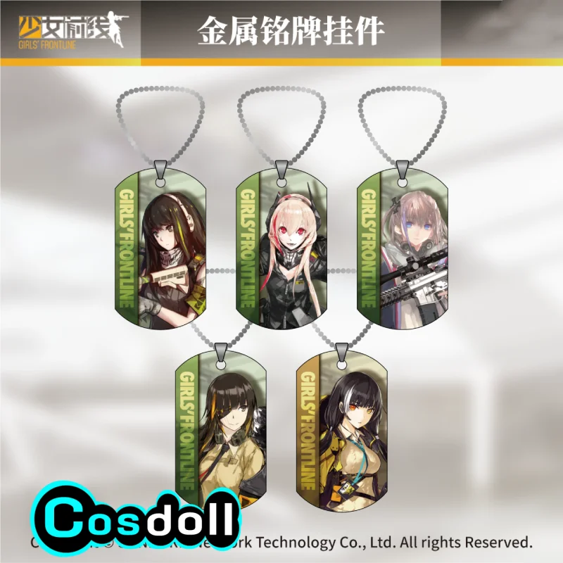 Originele Meisjes Frontline M4A1 ST AR-15 M16A1 RO635 Metalen Hanger Sleutelhanger Hanger Pop Tas Accessoires Anime Spel Speelgoed Kids Gift