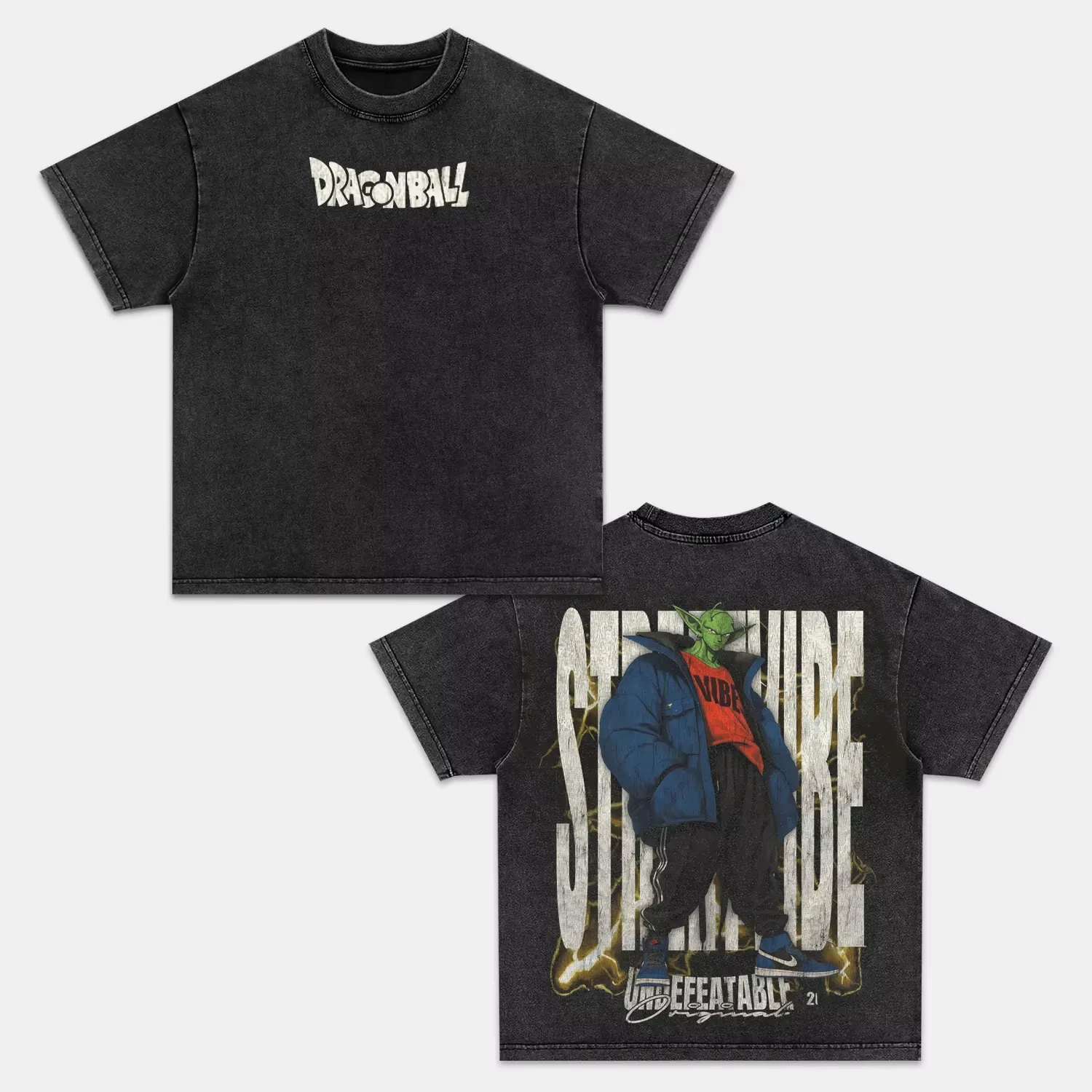 ملابس الأزواج الرجعية المغسولة من Dragon Ball بأكمام قصيرة، ملابس رياضية مريحة للصيف، شعبية بأكمام قصيرة، نصف كم، ملابس كلاسيكية