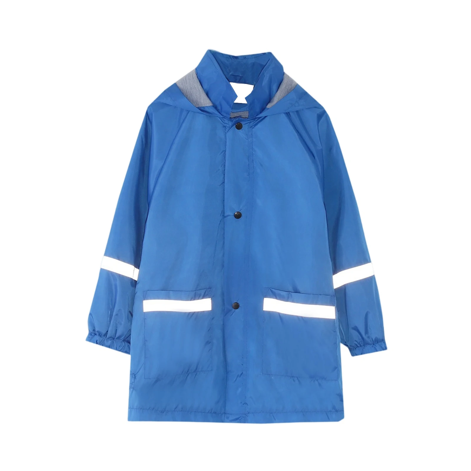 

Kids' Raincoat - Solid Color Hooded Outdoor Jacket,Waterproof Hooded Rain Jackets with Pocket Mid-length RainWear,5-10Y
