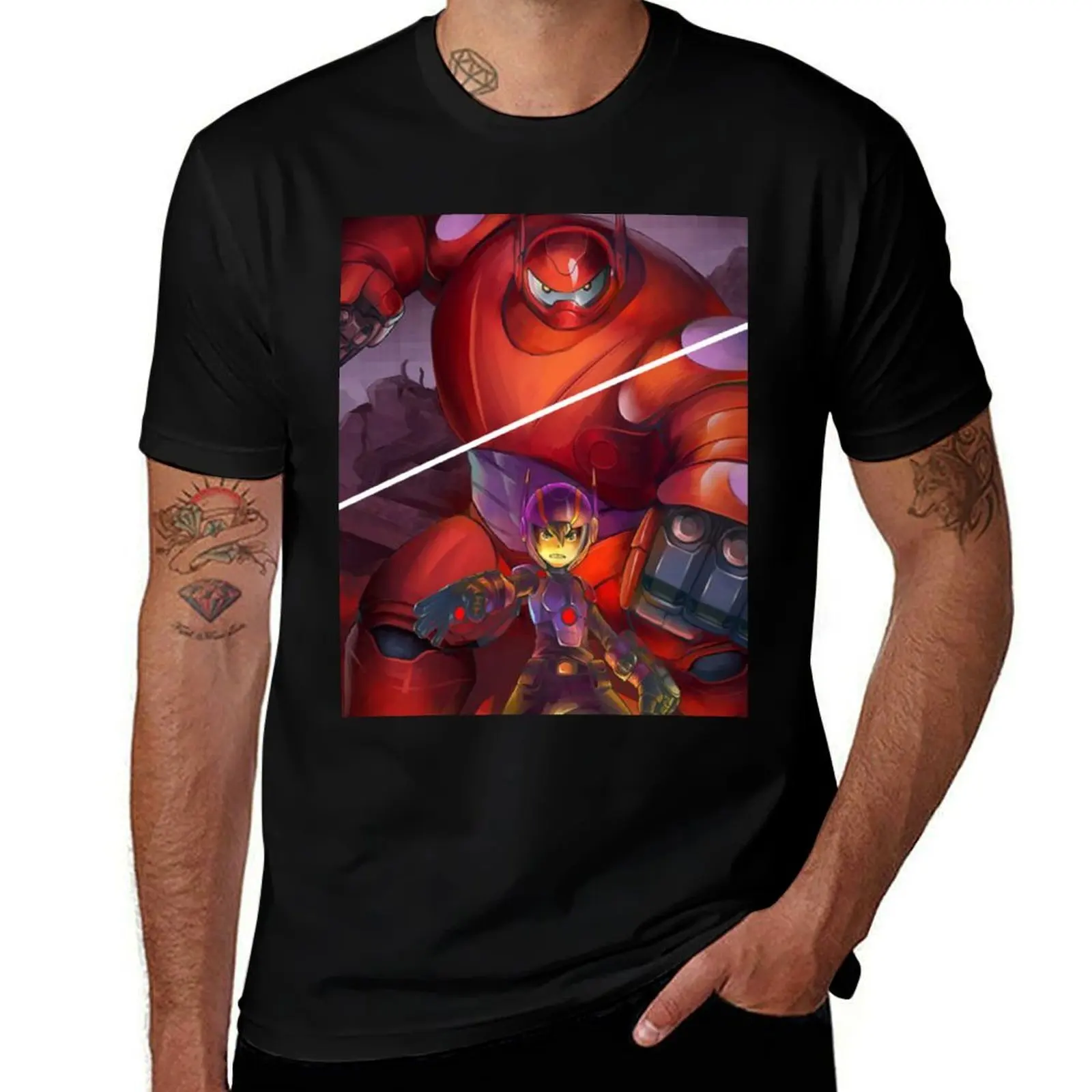 

big hero 6 T-Shirt Soft Touch Basic Cotton T-Shirt