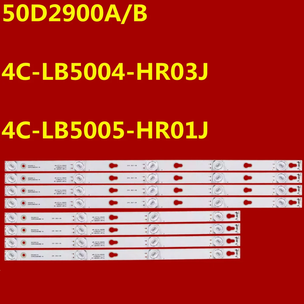 10set LED Strip For 50D2900 A/B 50HR330M05A9 50HR330M04B9 4C-LB5004-HR01J LB5005  50E17US 50P20US 50P62US L50E5800A-UD L50P2-UD