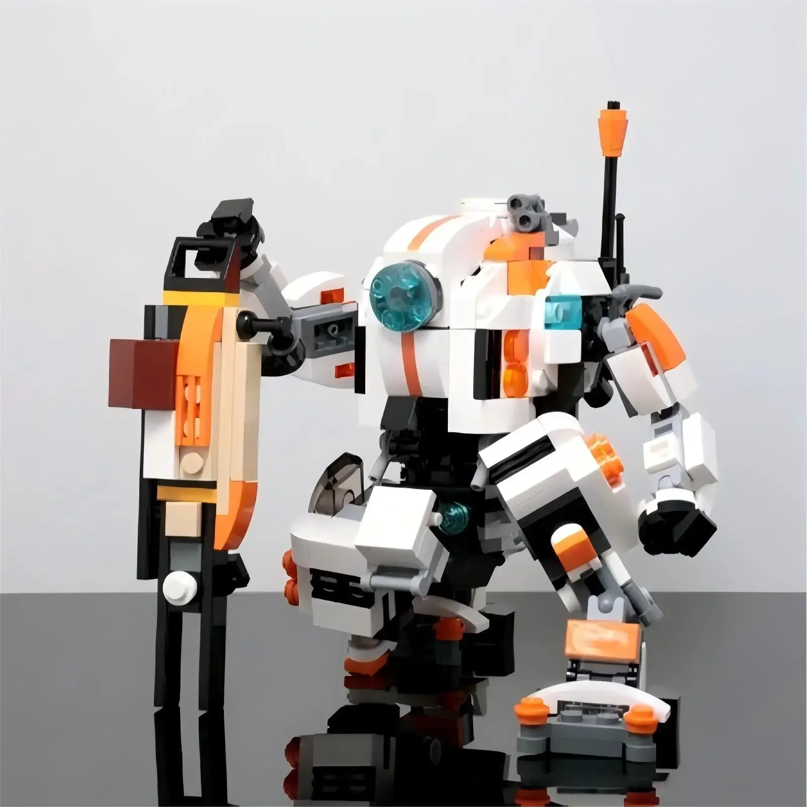 

Строительные блоки Titanfall Heavy Combat Robot MOC, усовершенствованная модель Battle Mecha с оружием, набор «сделай сам» для геймеров
