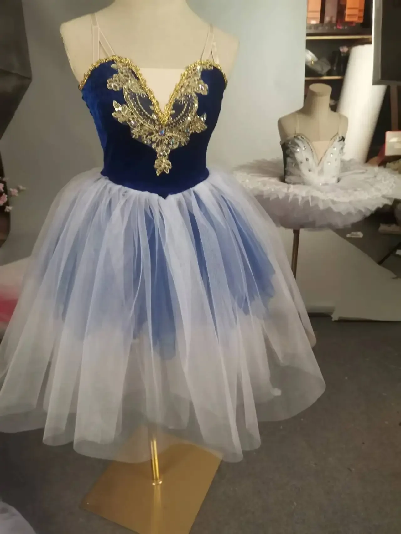 Tutu de balé profissional infantil, vestido longo para meninas, bailarina infantil, roupas de performance, competição profissional, novo