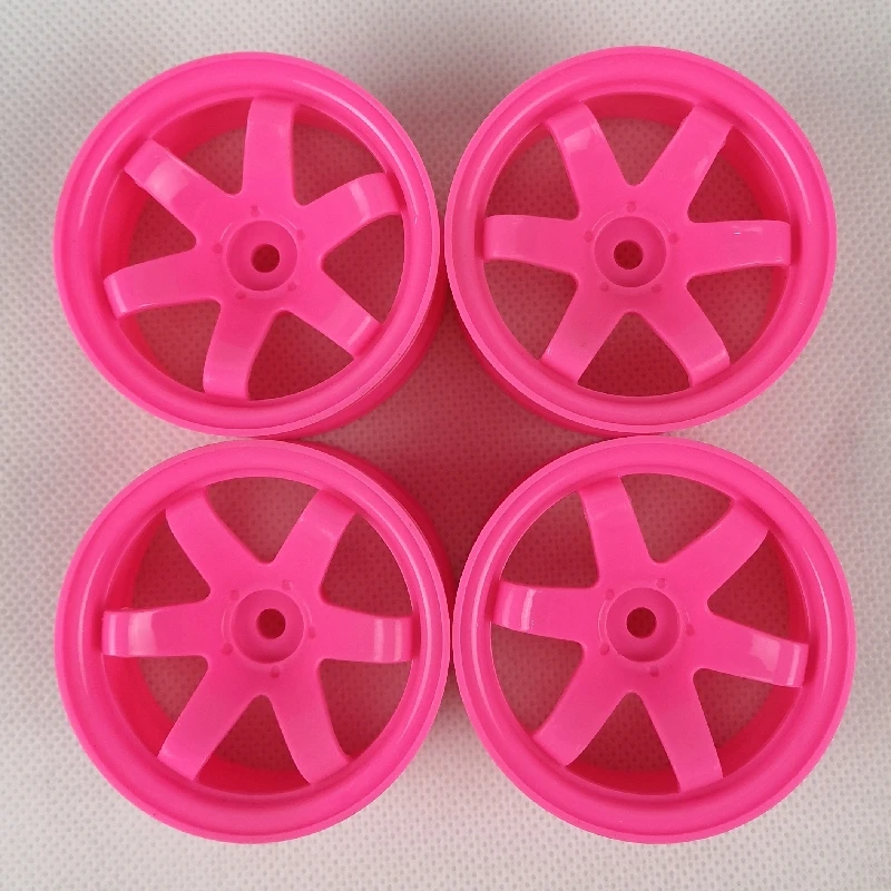 4pcs 3mm Offset RC Car 1/10 Scale Plastic Wheels Rims Drift On road Touring Model Hobby