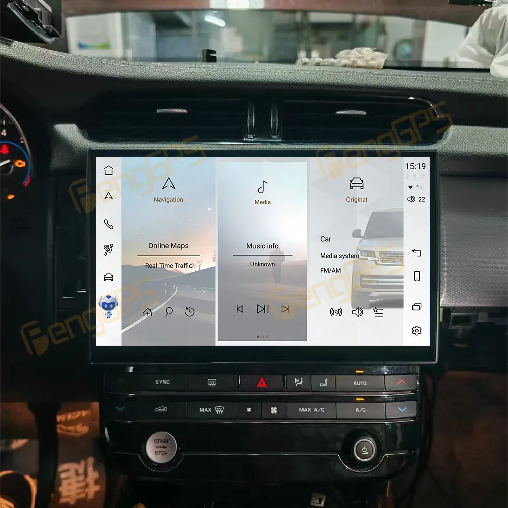 Radio para Auto con Pantalla de 11.4 Pulgadas para Jaguar XF XFL 2016-2018, Android Auto, GPS, Navegación, Multimedia, Video, Receptor Estéreo, Unidad Principal