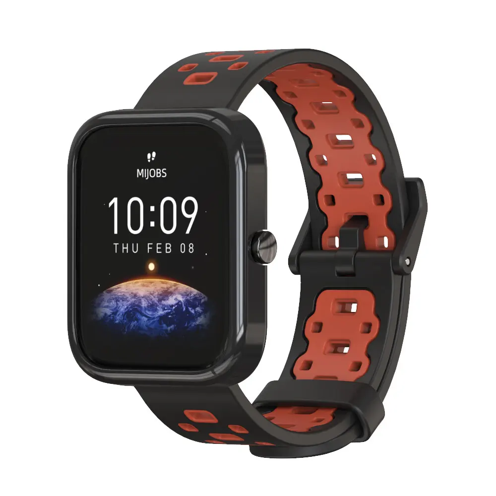 ل Amazfit Bip 3 برو حزام سيليكون أسورة يد ل Amazfit Bip 3 حزام حامي غطاء حماية الأساور الذكية اكسسوارات