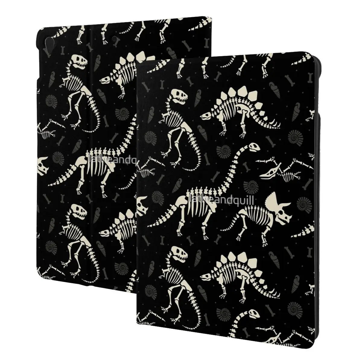 Dinosaur Fossils In Black For iPad Case For iPad 10th Pro 9 8 7 For iPad Air 5 4 3 2 Mini 6 10.5 cover