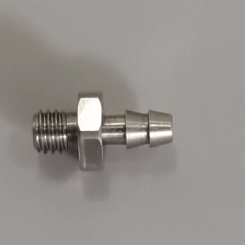 1/14 Maßstab Metall Edelstahl Präzisionsbogenstücke, Gerade Verbindungsstücke, T-Stücke und Öldüsen für RC-Hydraulikmodell-Upgrades – Detail 4