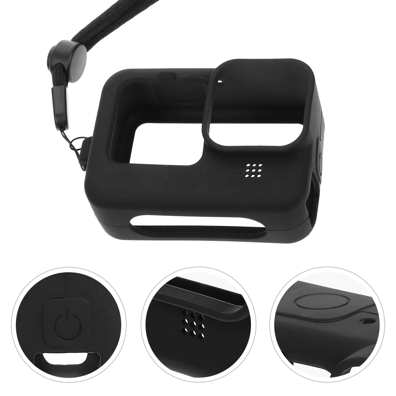

1Set Protective Kit for Sports Camera Shockproof Silicone Cover Dustproof Lens Protector Case Compatible with Go Pro 9 Action