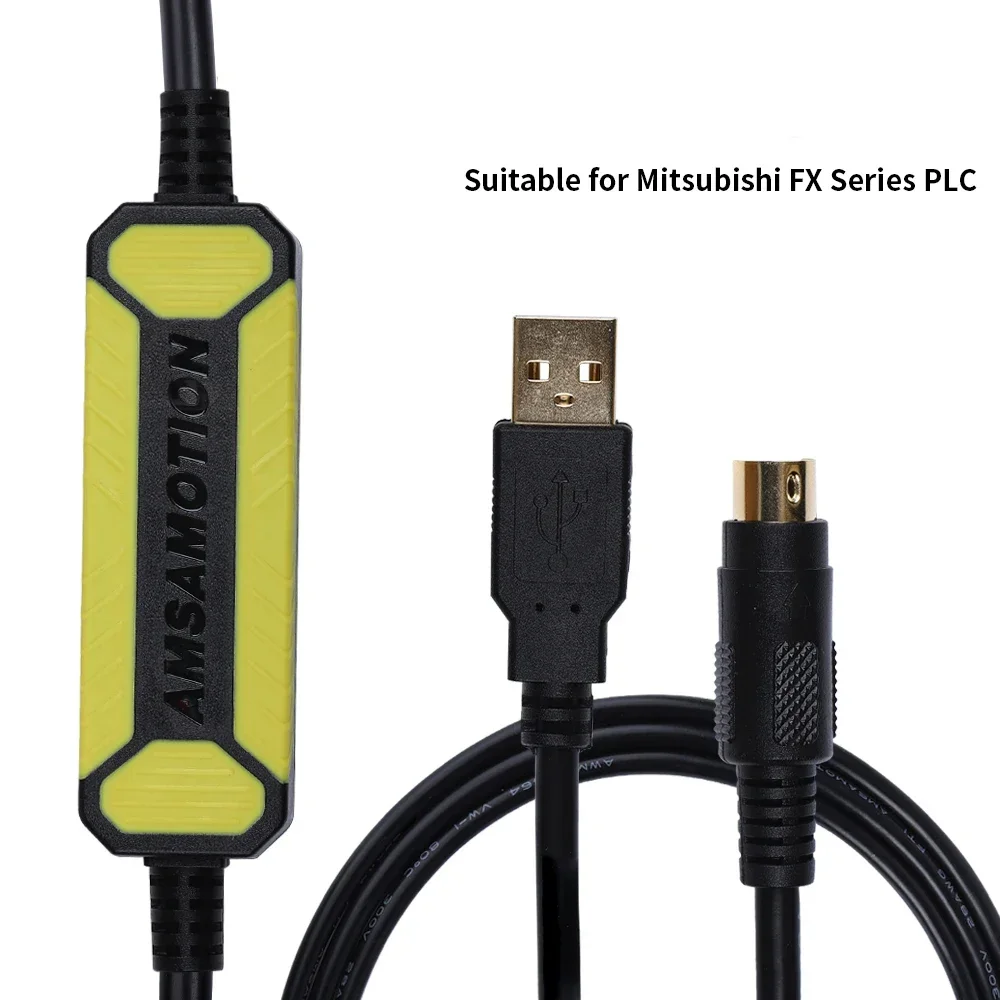 For Mitsubishi MELSEC FX Series PLC Programming Cable USB-SC09-FX USB To RS422 Adapter