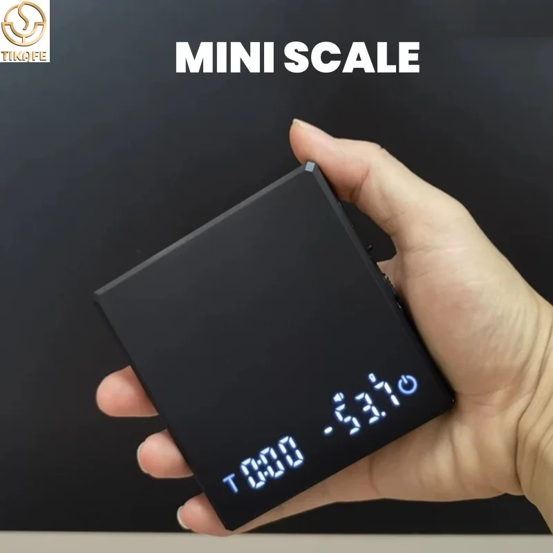 

Mini Coffee Scale with Timer, Pour-Over Coffee Espresso Scale with Gravity Sensing,2kg/0.1g Precision,Digital Kitchen Scale