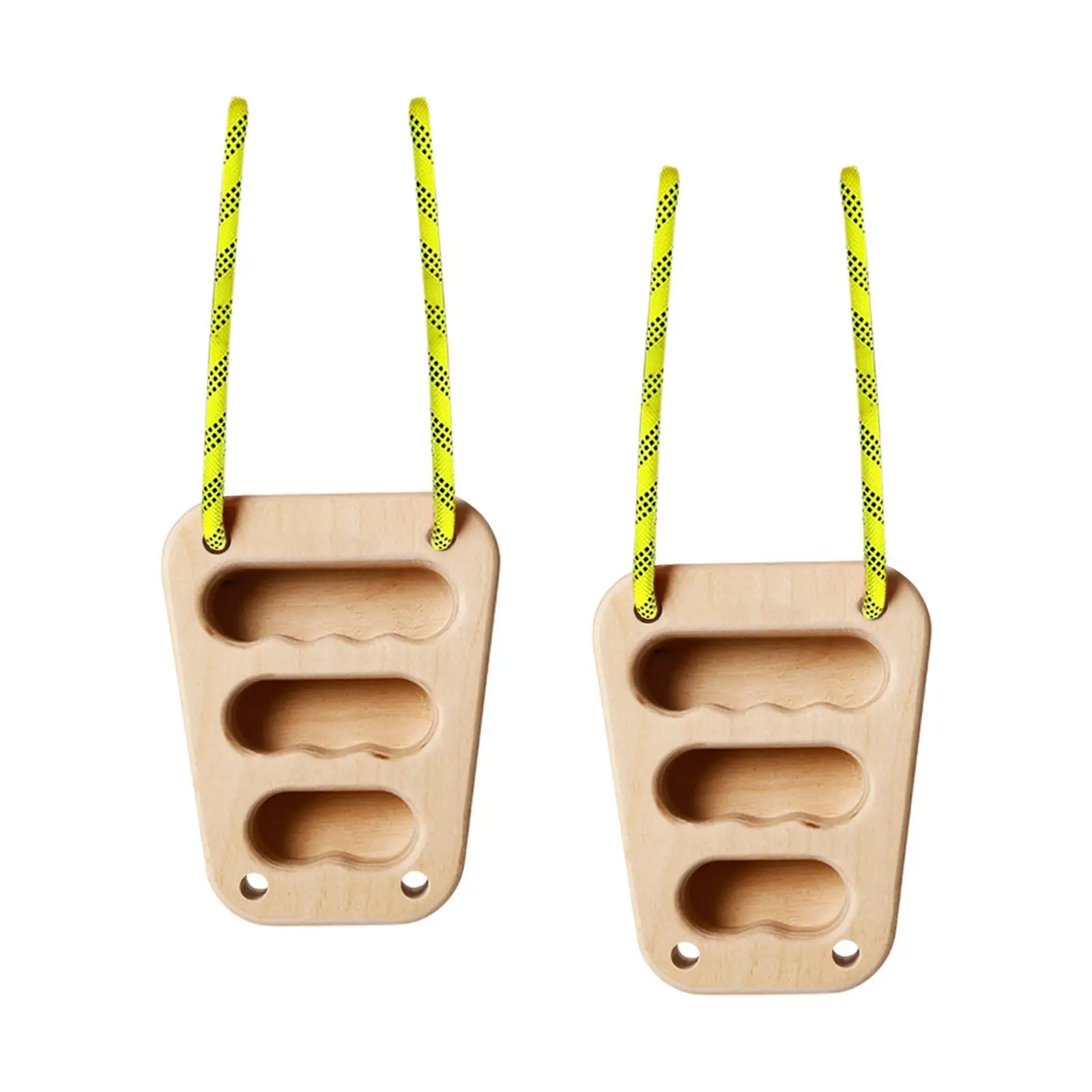 2 Pieces Wooden Hangboard Rock Climbing Holds for Doorway Indoor Beginners