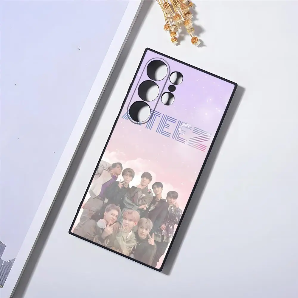 ATEEZ Kpop Phone Case For S23 Fe Samsung S24 Ultra S22 S20 S21 Plus Galaxy A54 A34 A24 A53 Note 20 Back Cover