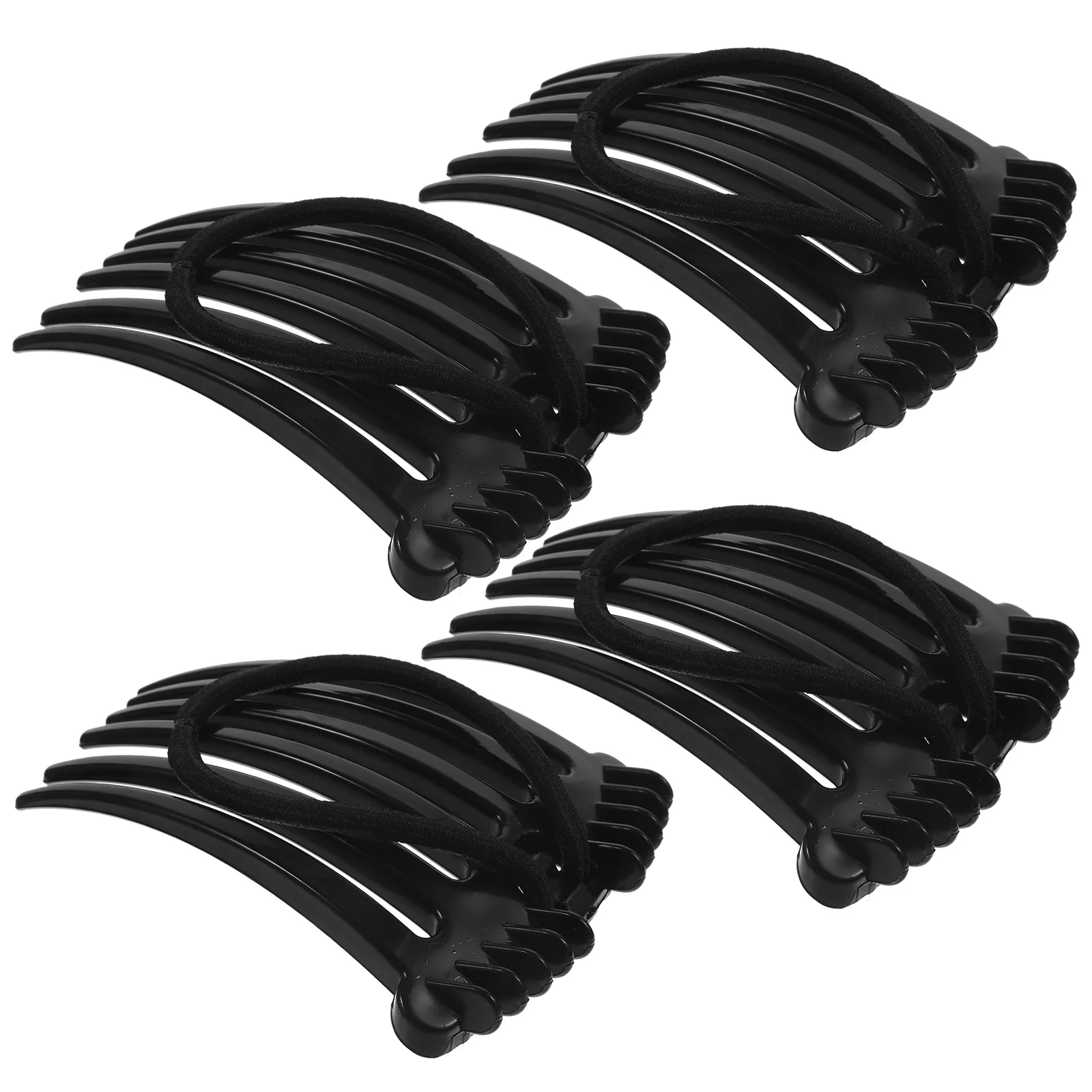 

4pcs Ponytail Accessories for Women Side Holder Hair Comb Plump Decorative Hair Accessories For Girls Combs Plastic Combs
