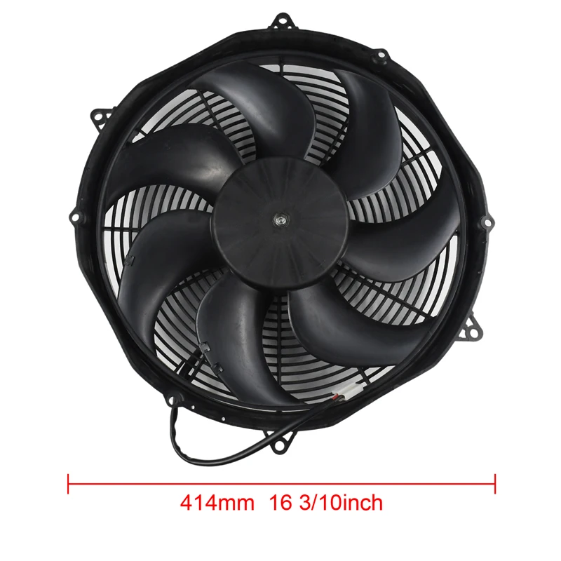 16 Inch 30102082 Puller Fan 12V Compatible with Spal Models VA33-AP71/LL-65A