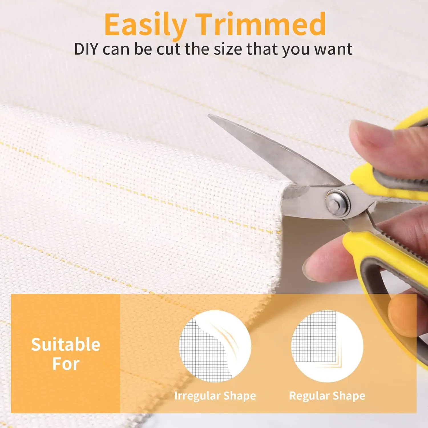 (1 م × 1 م) قماش معنقدة أساسي مع خطوط ملحوظة، قماش إبرة لكمة قماش الرهبان لخرامة مسدس البساط #6