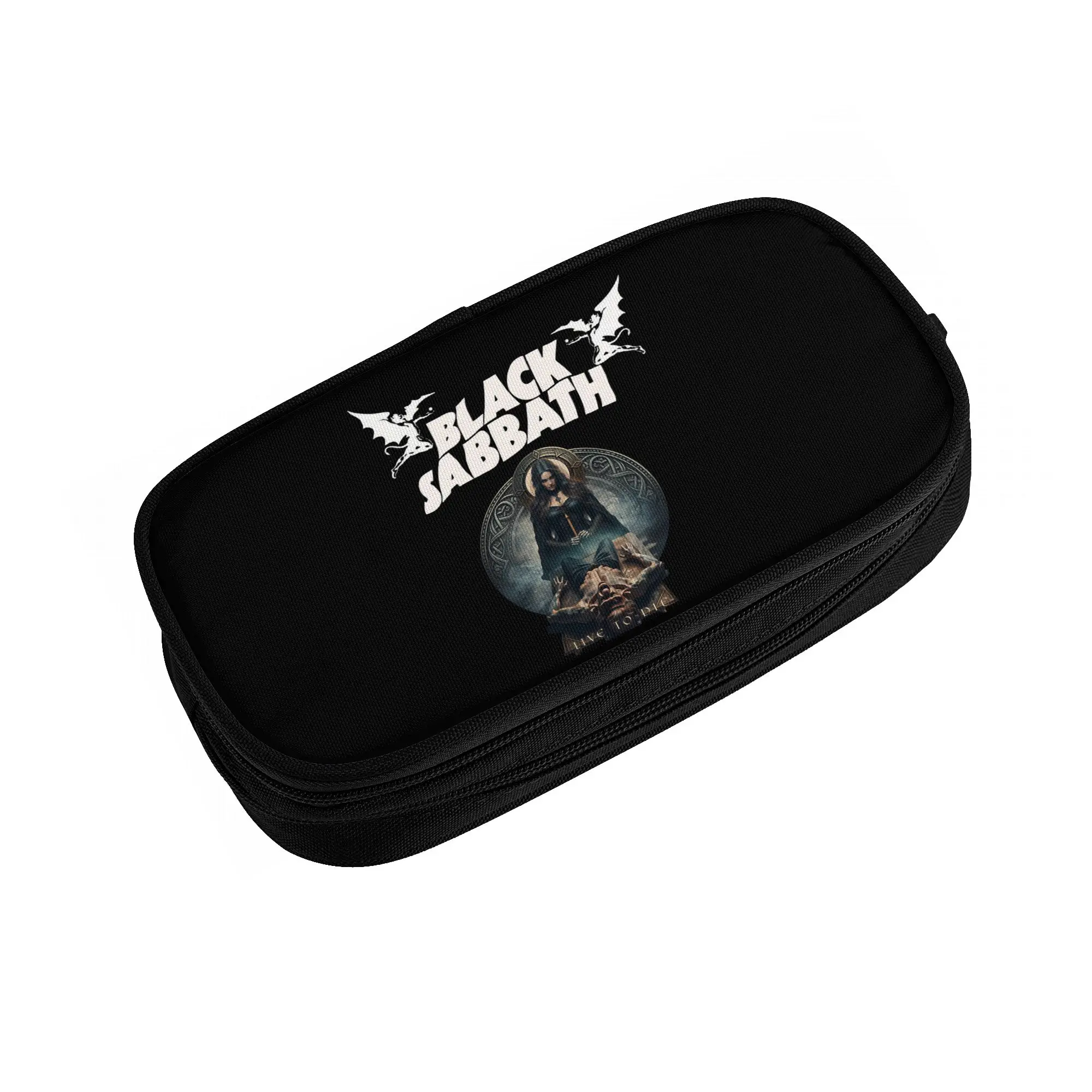 English Heavy Metal Band Black Sabbath  Cute Pencil Case Boy Girl Large Capacity  Pencil Pouch School Supplies