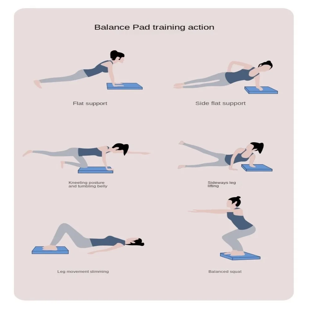 وسادة يوجا محمولة مانعة للإنزلاق ، وسادة موازنة ، حصيرة لياقة بدنية ، داعمة ، متوازنة ، عالية المستوى ، متعددة الوظائف ، رياضية #5