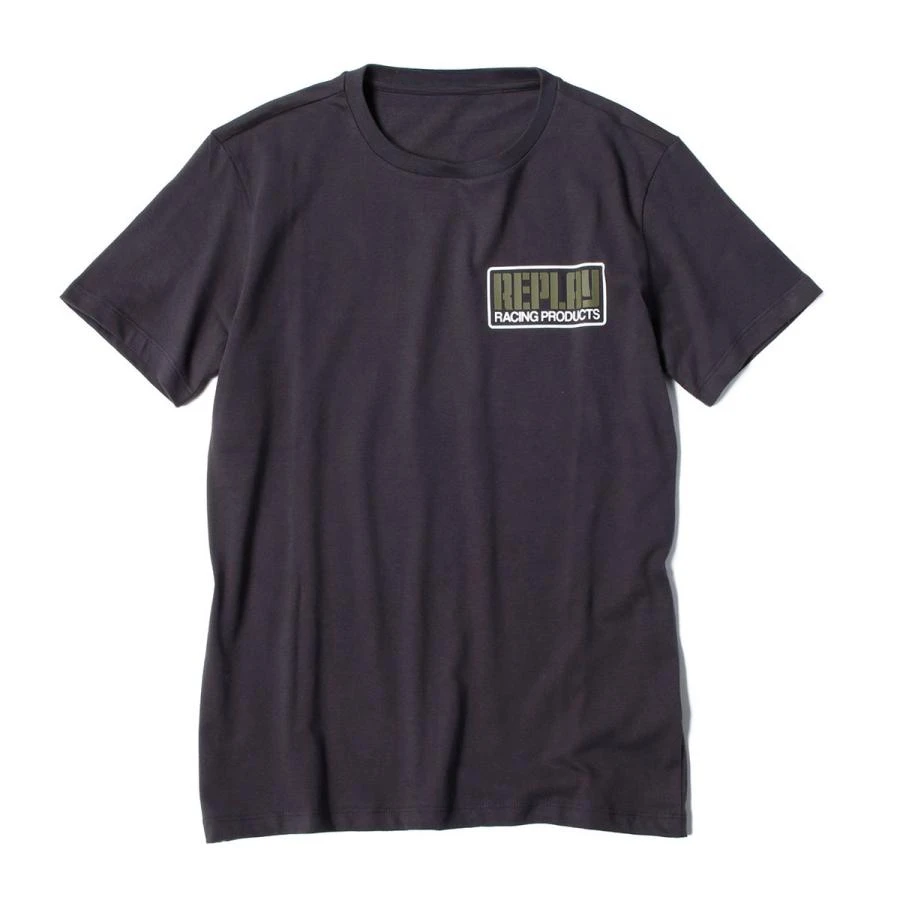 

Футболка REPLAY Replay с логотипом, одежда для мотоциклов, летняя роскошная брендовая хлопковая мужская и женская футболка, мотоциклетная футболка с коротким рукавом