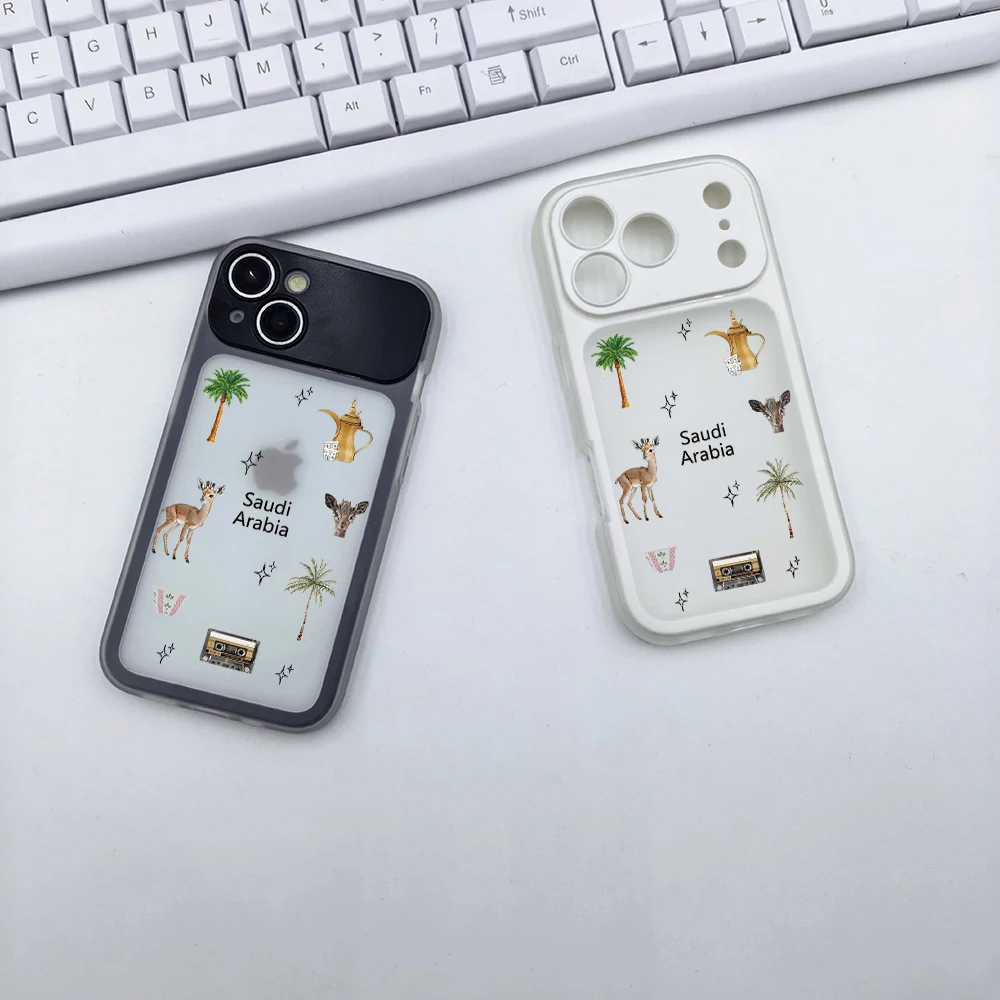 

Модный чехол для телефона с изображением сика и кокосовой пальмы (Саудовская Аравия) для iPhone 17 Pro Max, 16 Pro, 15, 14, 13 – противоударный чехол-накладка