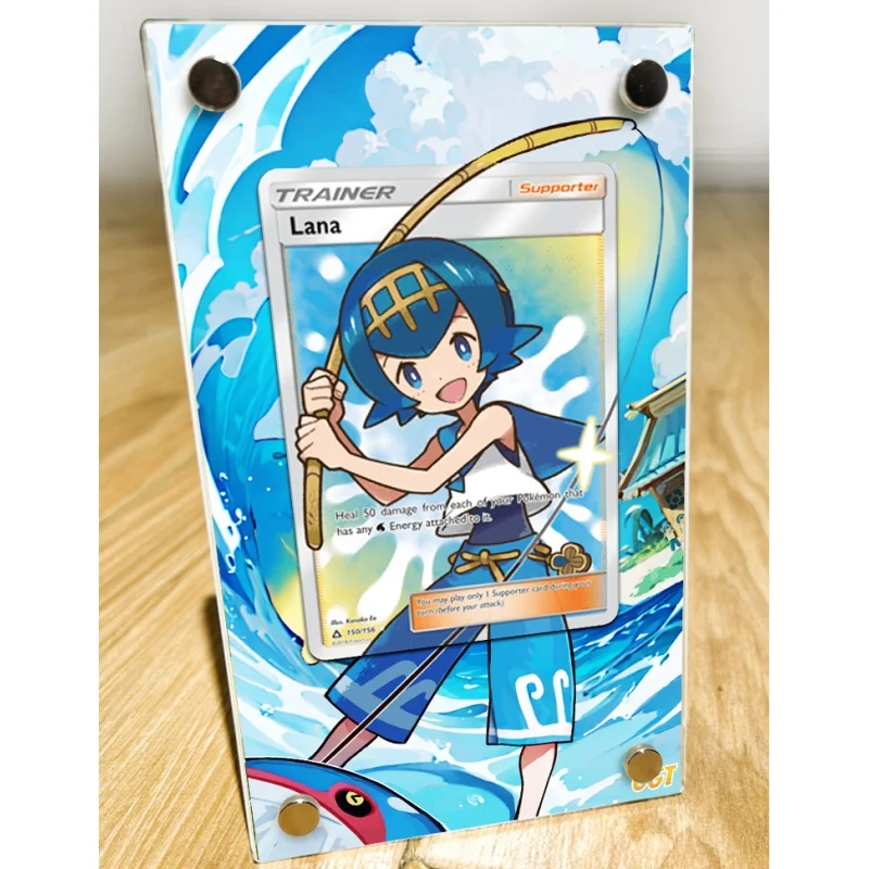 Cartas de Pokémon de ladrillo PTCG Lana, personajes de juego de Anime, funda protectora hecha a mano, imagen extendida, juguetes acrílicos, No incluye tarjeta