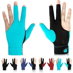 Guantes de billar transpirables de 3 dedos para hombre y mujer, accesorio de alta calidad para entrenamiento de billar, 1 piezas