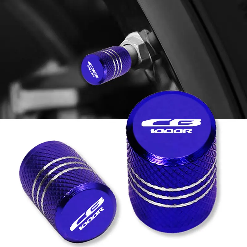 

For HONDA CB1000R CB 1000R 2008-2020 Motorcycle CNC Accessorie Wheel Tire Valve Stem Caps Airtight Covers with logo "CB1000R"