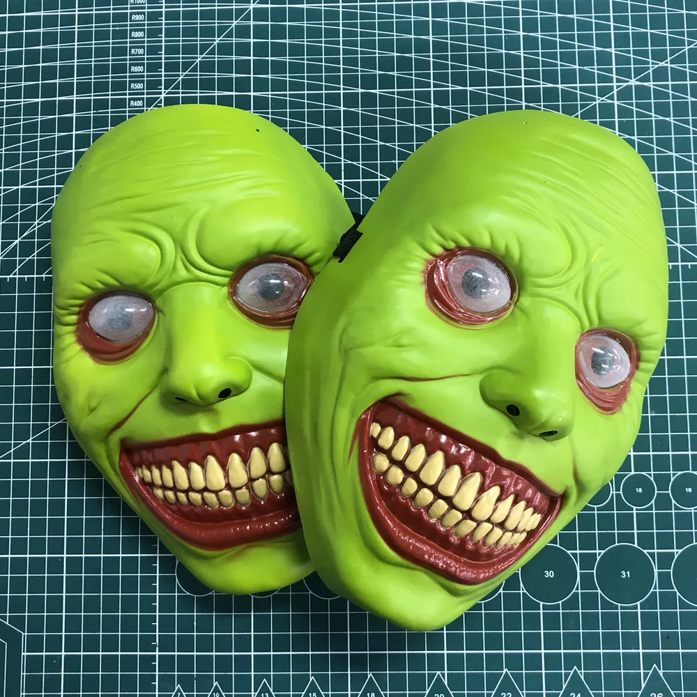 قناع وجه شيطان مبتسم للكوسبلاي ، قاتل جمجمة الشيطان البلاستيكي ، زاحف طريد الأرواح الشريرة ، كرنفال الهالوين ، حفلة بوريم ، دعامة أزياء