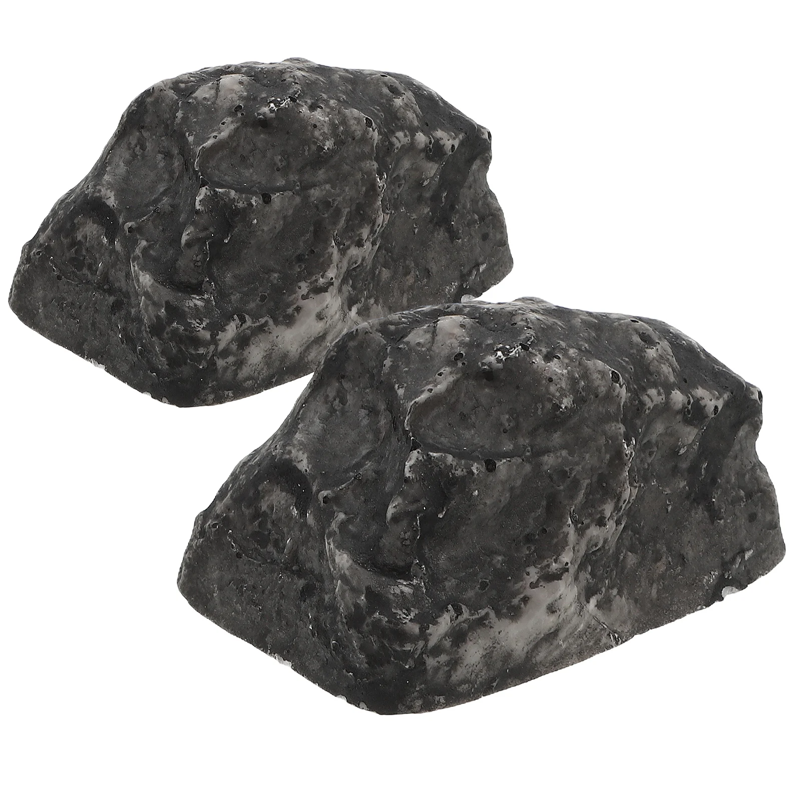 

2pcs Simulation Stone-type Resin Key Boxes Hidden Storage Case Artificial Stone Key Hider Key Holder