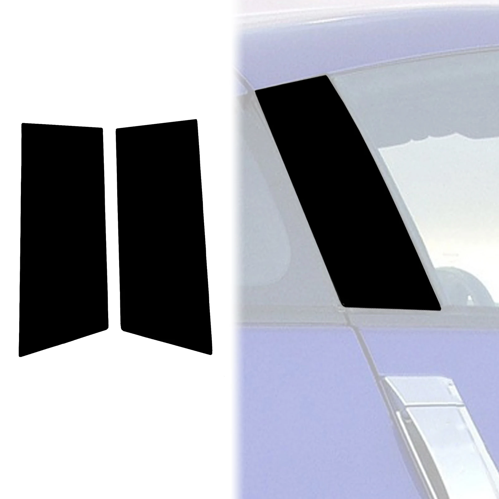 

auto Motors Parts Accessories Car exterior door panel Bright Black B-pillar Decorative stickers For Nissan 350Z 2003-2009