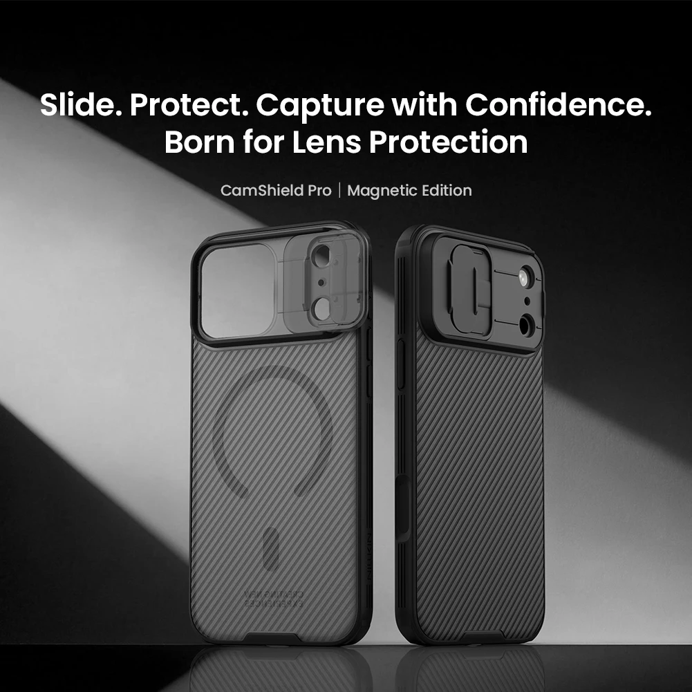 NILLKIN Für iPhone 18 Pro Max Hülle Magnetische Camshield-Hülle 17 Pro Max Linsenschutz Mit Magnetischer Saugfunktion Durchscheinend – Detail 5