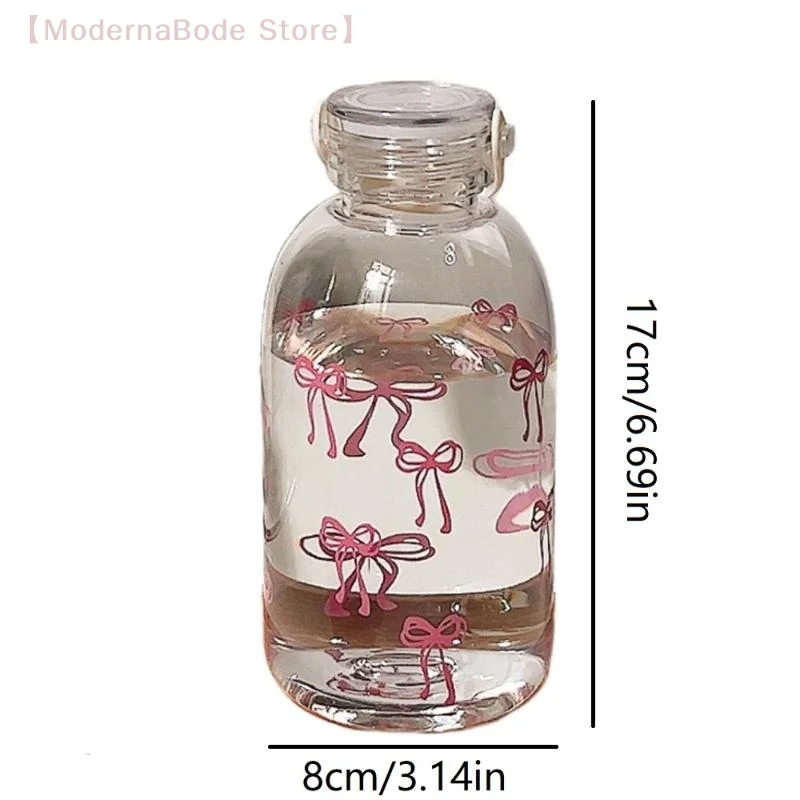 【M】زجاجة مياه بسيطة سعة 500 مل، كوب محمول جمالي للنساء، كوب بلاستيكي ذو سعة كبيرة لشاي القهوة في الهواء الطلق